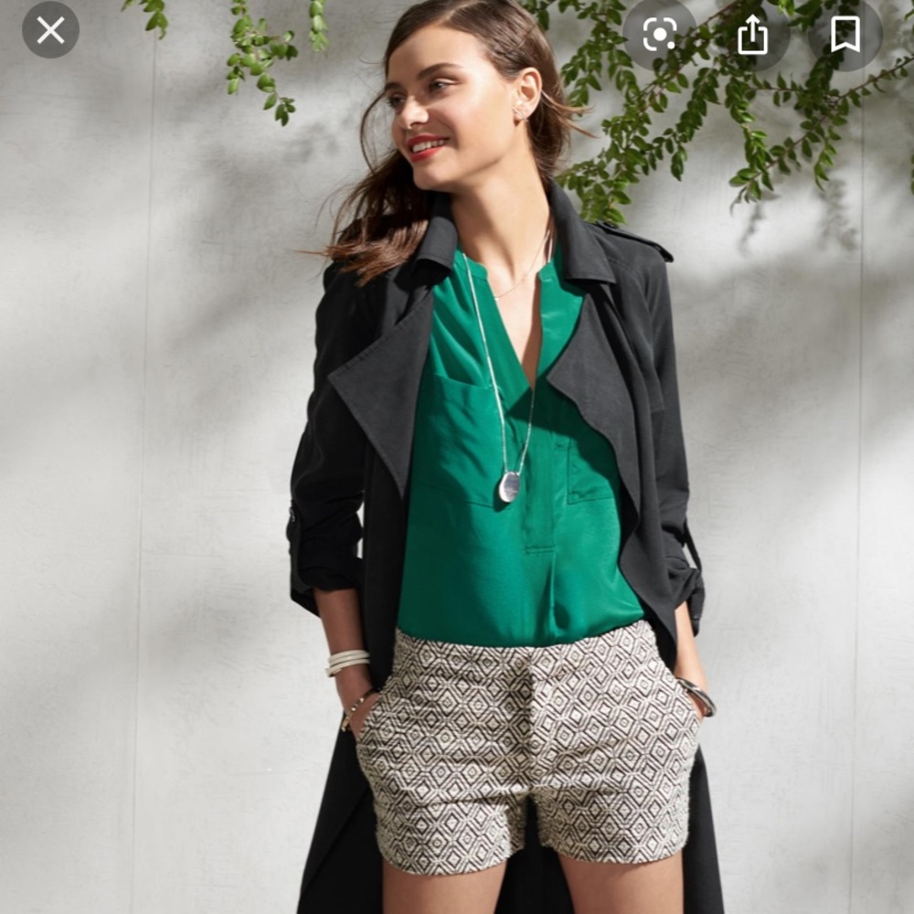 New Banana Republic Silk Sleeveless Popover Blouse